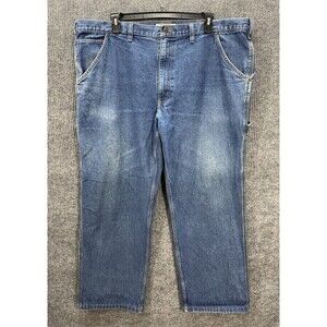 Vintage JC Penney Big Mac Carpenter Jeans Fits 46x31 Medium Wash Stretch Farm